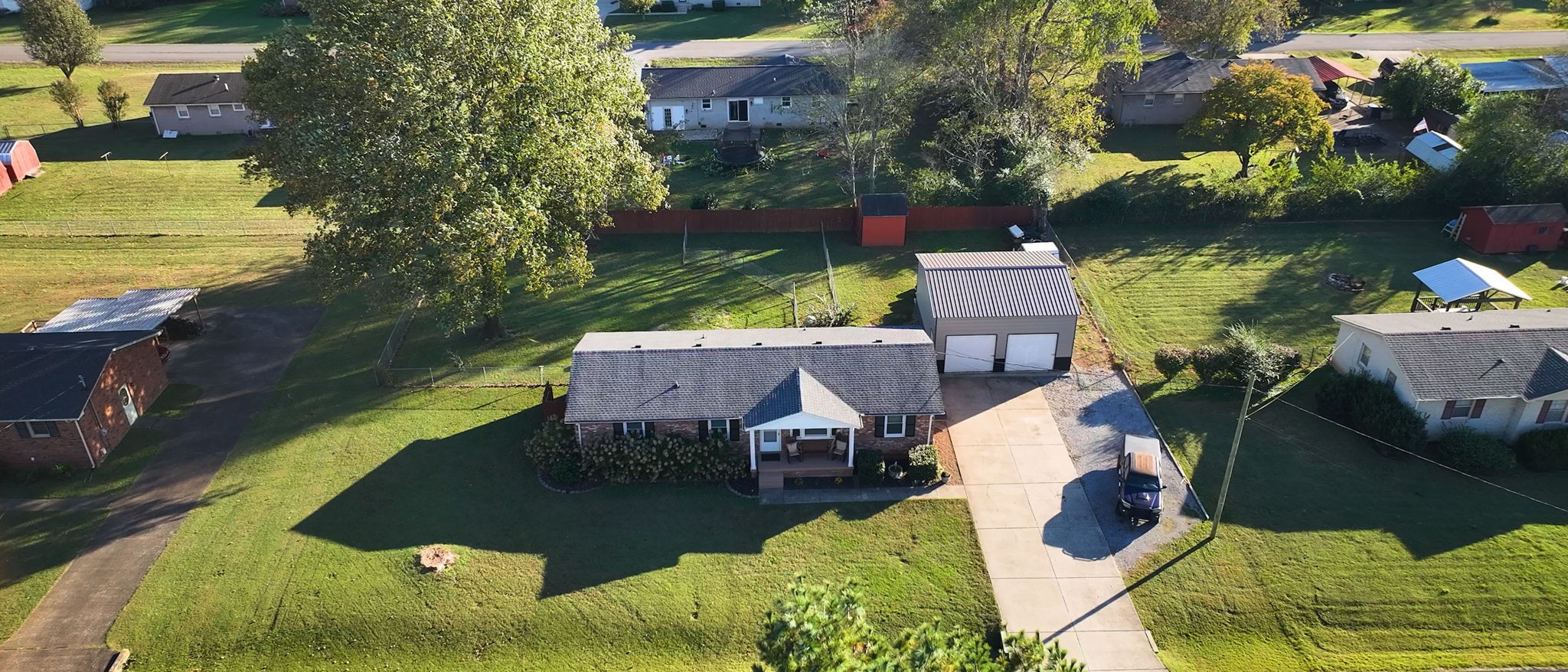 2245 North Ranch Road Murfreesboro, TN 37129 - Photo 27 of 29 an aerial view of a house with a yard basket ball court and outdoor seating