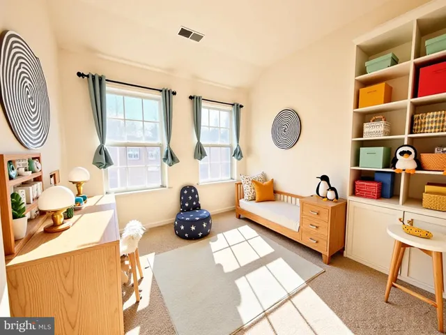 a view of a room with an empty space