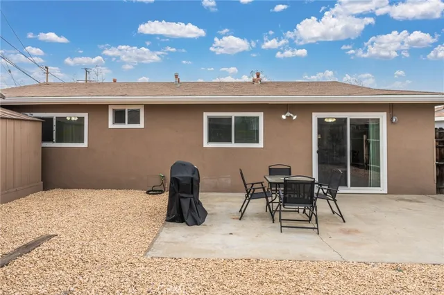 a view of a house with lounge chair