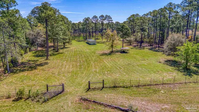 a view of outdoor space with garden