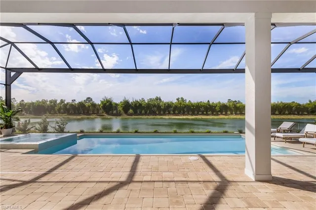 a view of yard from a terrace