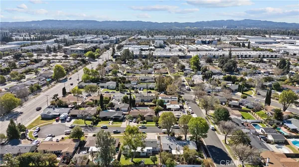 an aerial view of a city