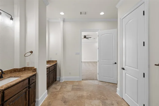 a view of a kitchen with a sink