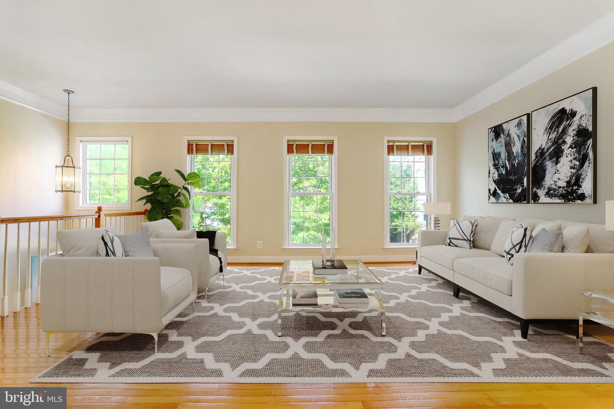 9291 Laurel Ridge Crossing Road Lorton, VA 22079 - Photo 4 of 78 Virtual Staged- Living Room lots of natural light.