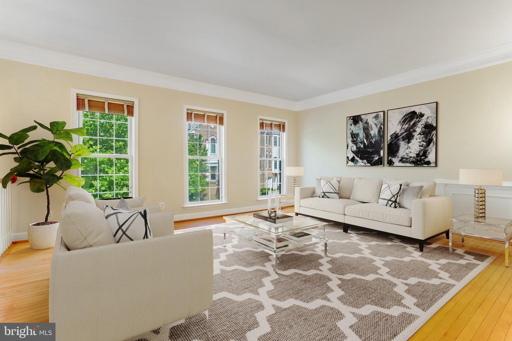 9291 Laurel Ridge Crossing Road Lorton, VA 22079 - Photo 5 of 78 Virtual Staged- Living Room lots of natural light.
