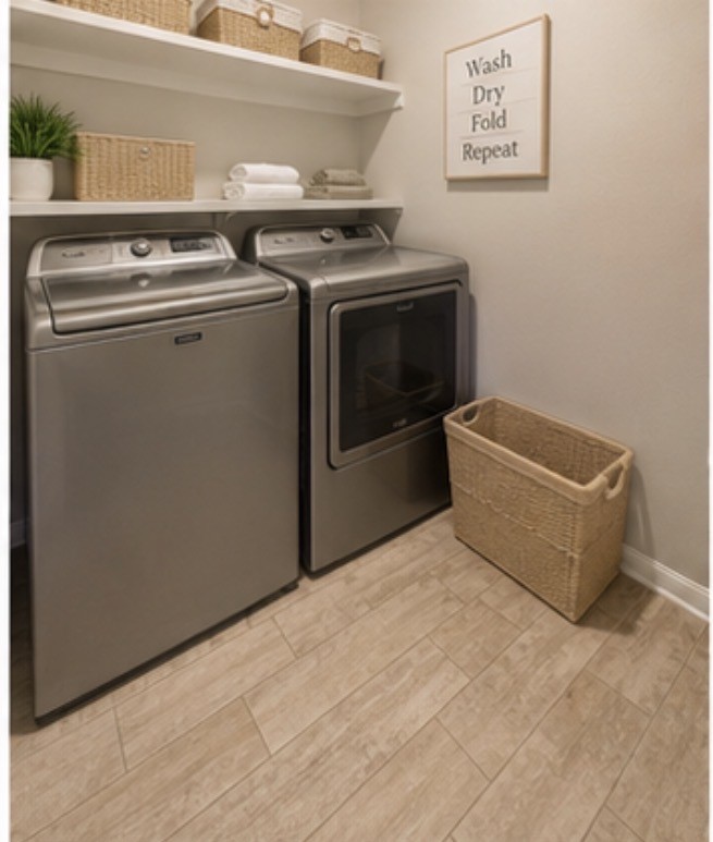 16863 Big Reed Drive Humble, TX 77346 - Photo 3 of 12 Functional laundry room with added storage and modern finishes