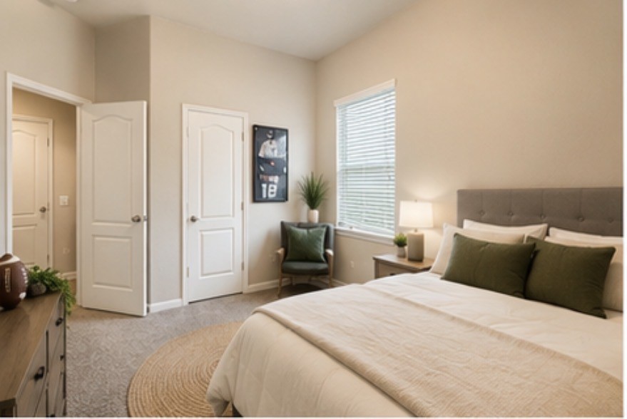 16863 Big Reed Drive Humble, TX 77346 - Photo 6 of 12 Spacious primary bedroom with soft natural light, neutral finishes, and a relaxing atmosphere.