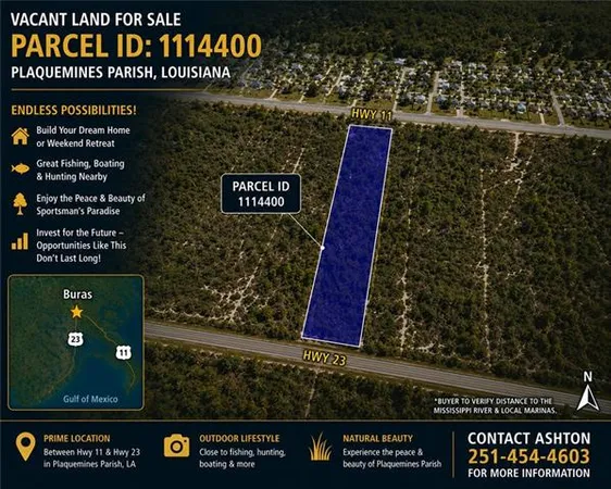 $35,000 | 23 (parcel 1114400) Highway, Buras, LA 70041