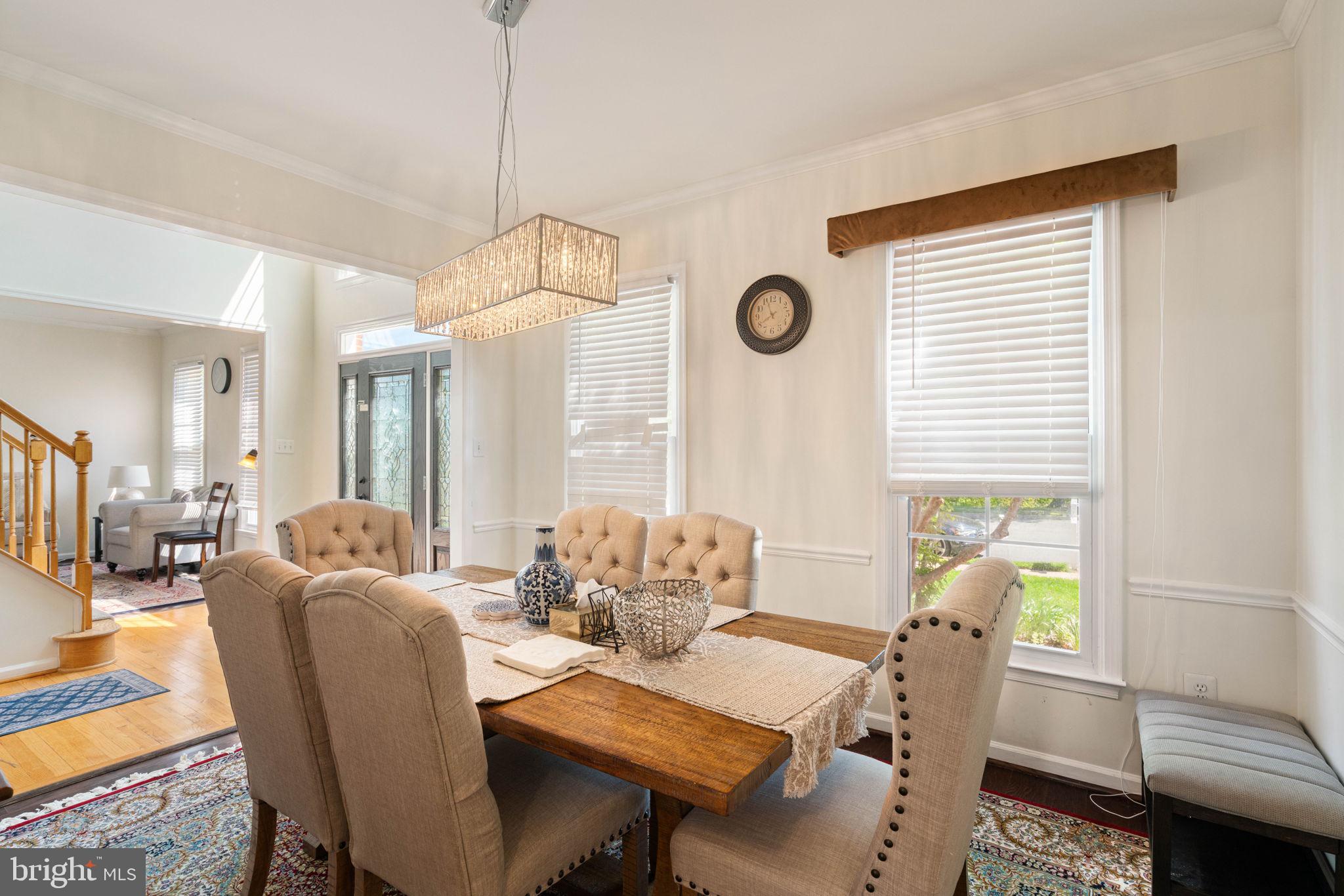 7616 Seabrook Lane Springfield, VA 22153 - Photo 7 of 37 Elegant dining space with natural light.