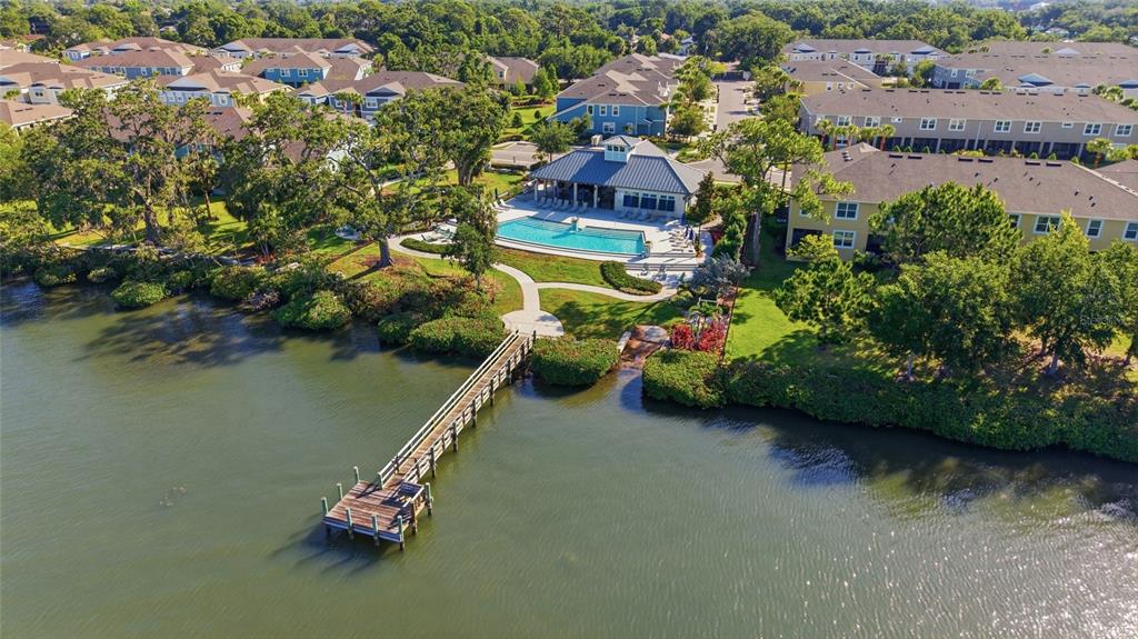 2013 Sunset Wind Loop Oldsmar, FL 34677 - Photo 36 of 43 an aerial view of a house with a lake view