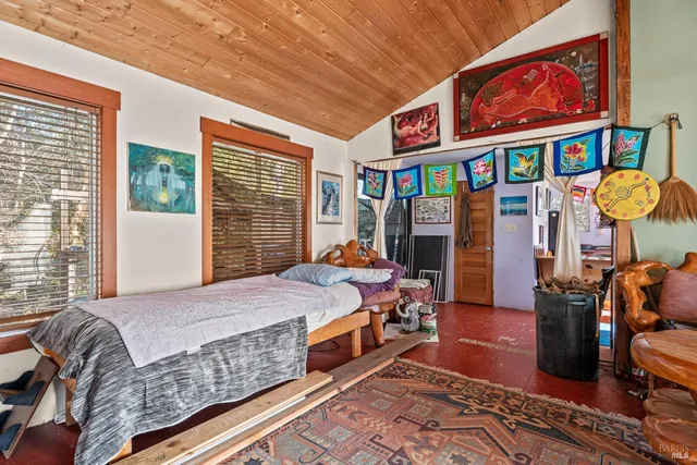 a view of a tree with a yard