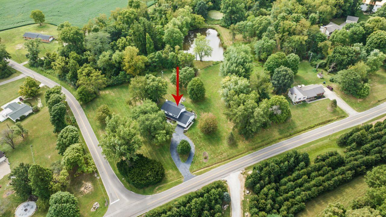 1550 Swans Road Northeast Newark, OH 43055 - Photo 62 of 65 Aerial Overhead with Arrow