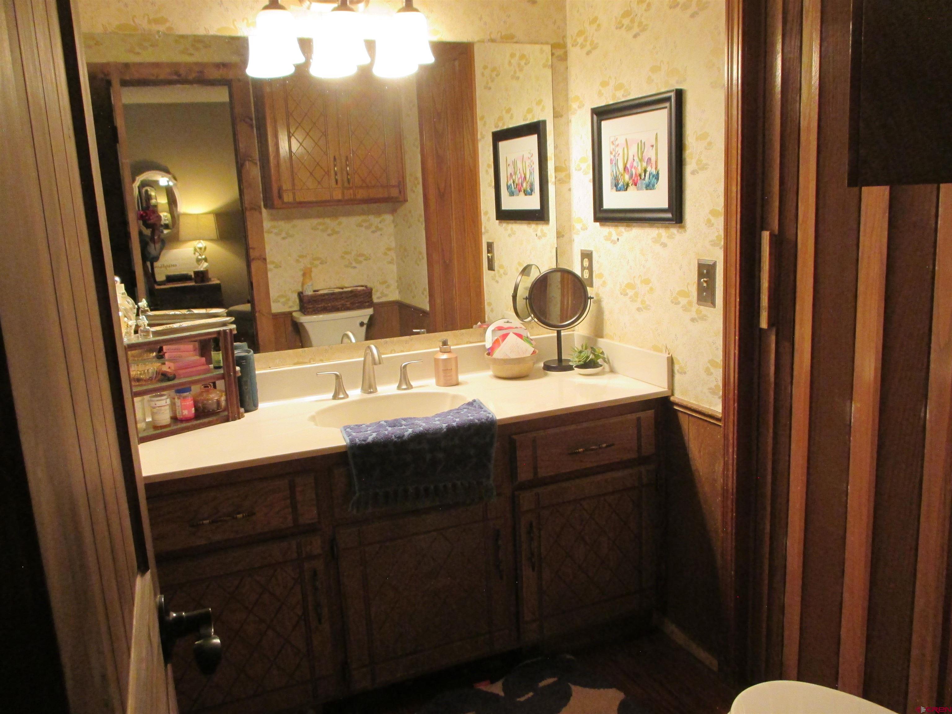 2364 Elk Road Lake City, CO 81235 - Photo 21 of 44 Guest bedroom #1 1/2 bath with adjoining shower to the right.