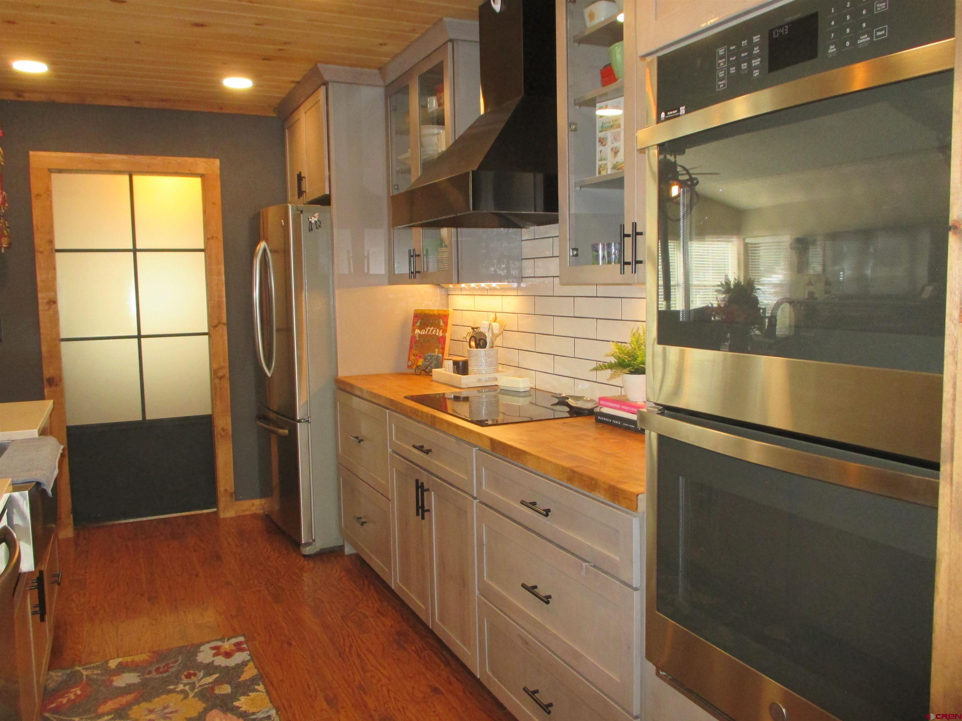 2364 Elk Road Lake City, CO 81235 - Photo 3 of 44 Butcherblock counter where electric cooktop sits.