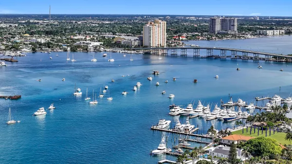 an aerial view of a city