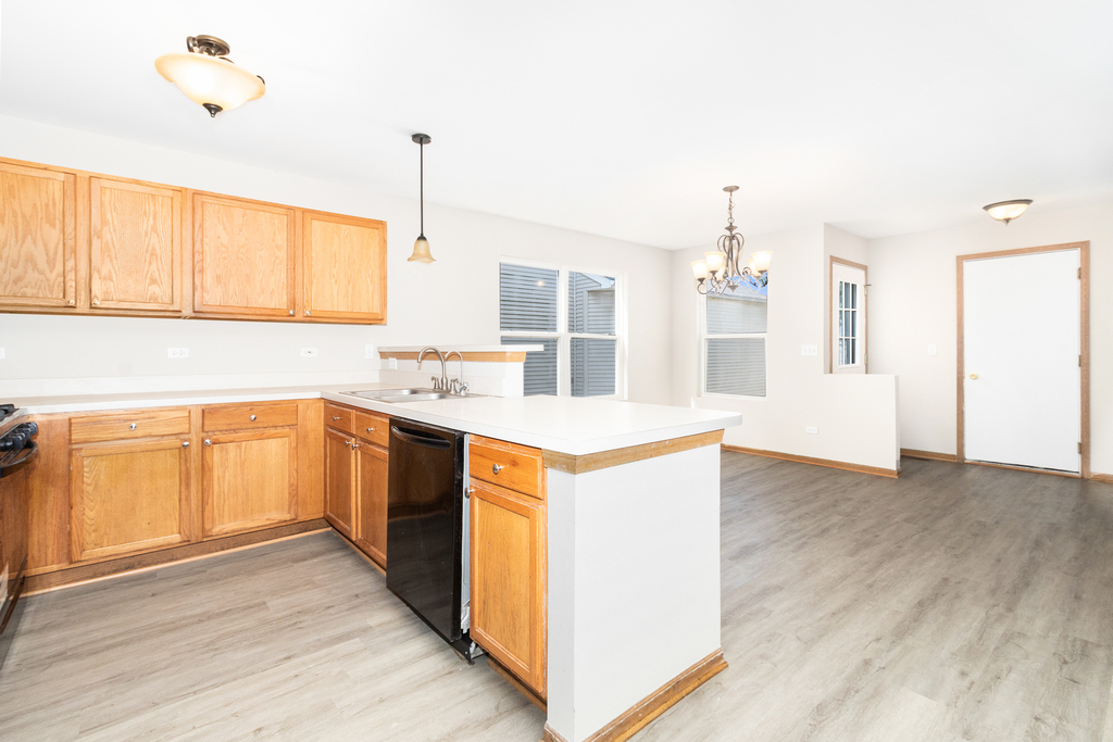 191 Mountain Laurel Court Romeoville, IL 60446 - Photo 7 of 25 a kitchen with a sink stove and cabinets