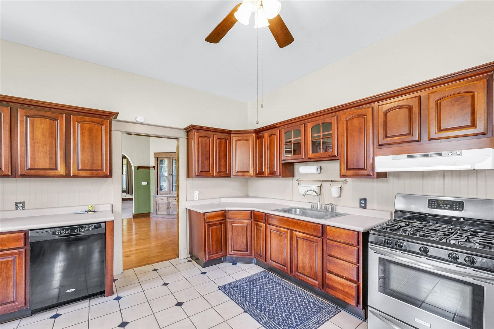 301 North Main Street Fithian, IL 61844 - Photo 15 of 53 a kitchen with stainless steel appliances granite countertop a stove sink and cabinets