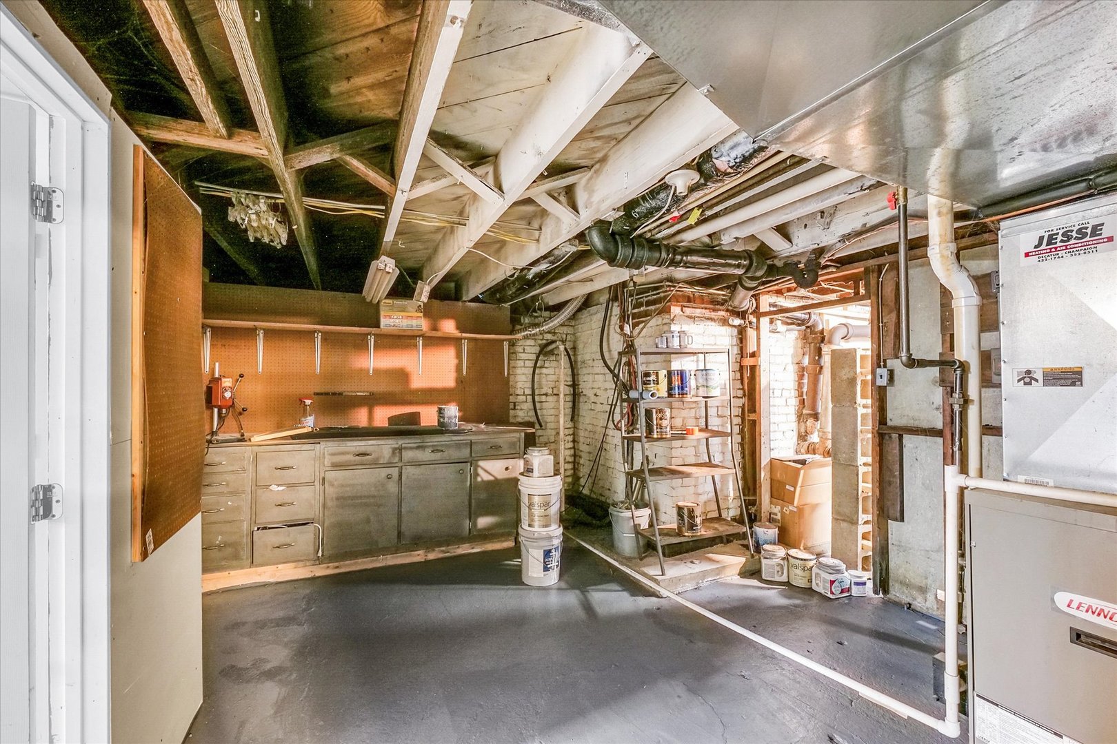 301 North Main Street Fithian, IL 61844 - Photo 46 of 53 a view of a storage room with wooden floor