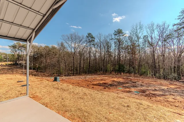 a backyard of a house