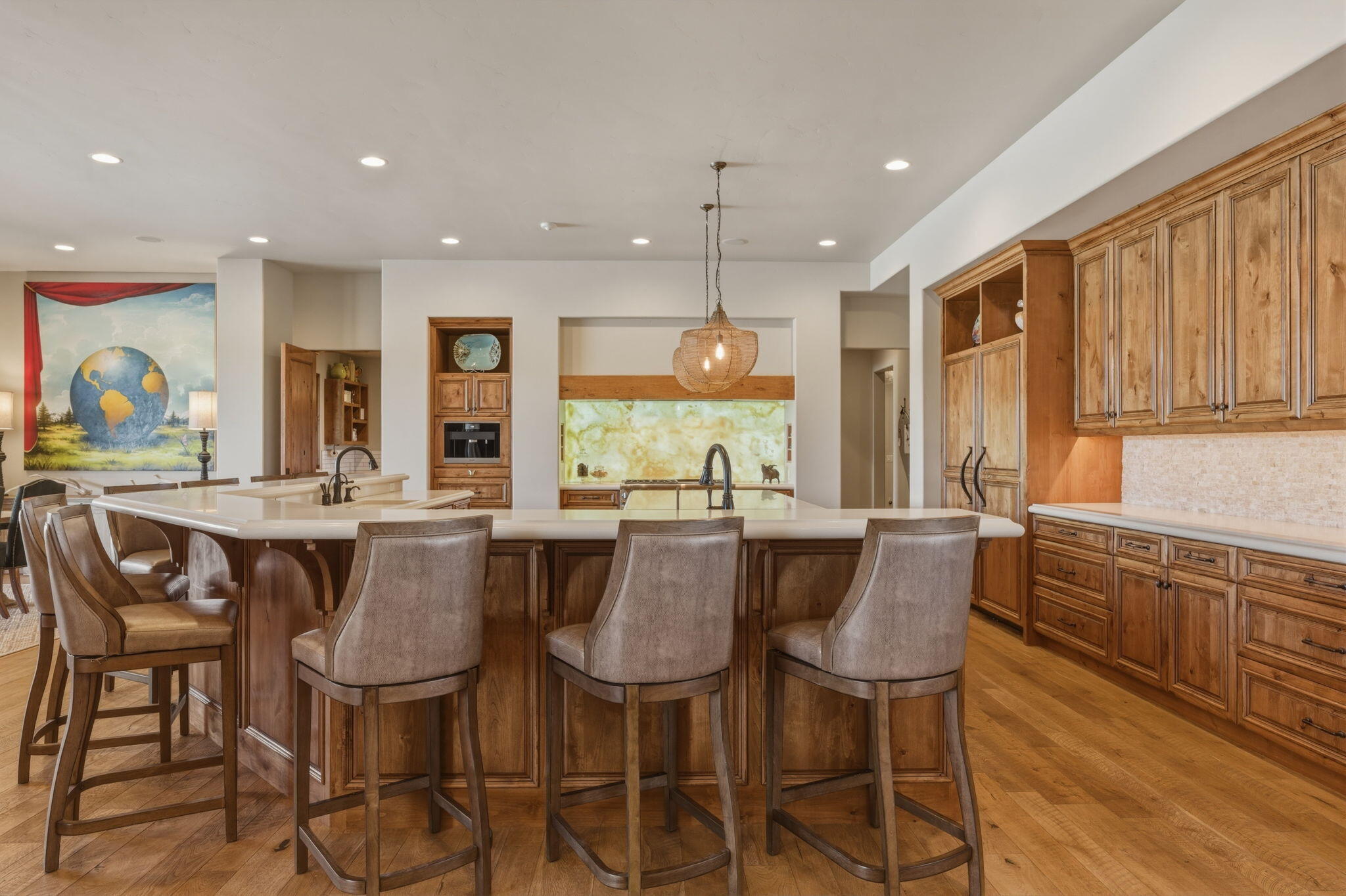 19100 Macalpine Loop Bend, OR 97702 - Photo 15 of 56 Wrap-around eating bar ~ Space for 9 -10 Guests