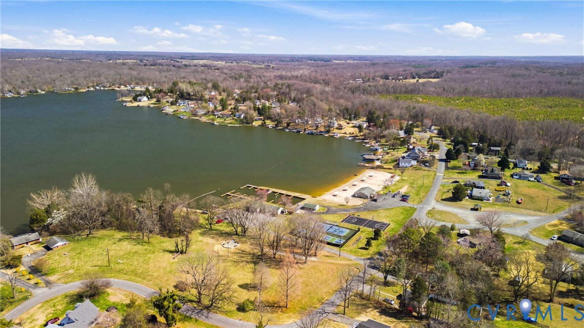 238 Ash Road Louisa, VA 23093 - Photo 40 of 43 an aerial view of a houses with a lake view