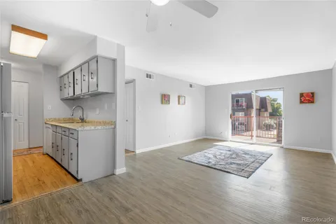 a view of kitchen and utility room