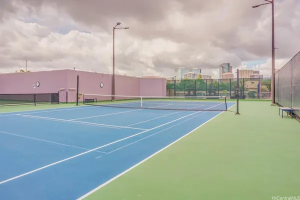 a view of a tennis court