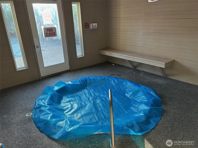 a view of front door of house