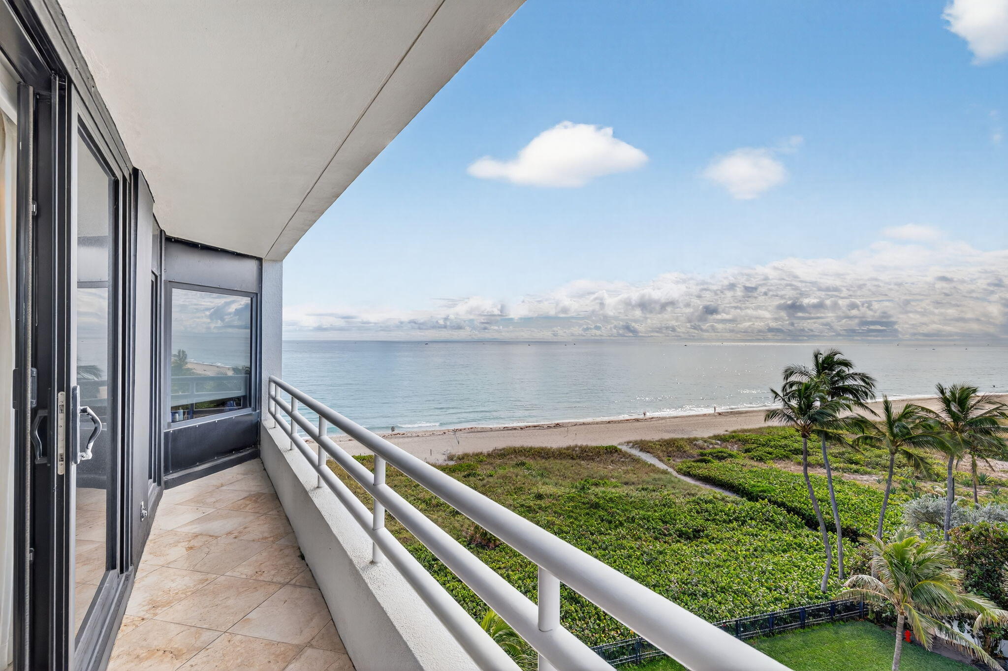1500 South Ocean Boulevard, Unit 606 Boca Raton, FL 33432 - Photo 46 of 77 a view of a terrace with wooden floor and lake view