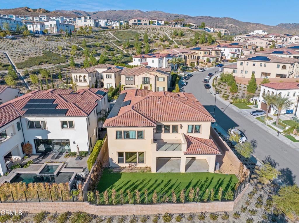 20156 West Cromwell Way Porter Ranch, CA 91326 - Photo 38 of 39 an aerial view of residential houses and outdoor space