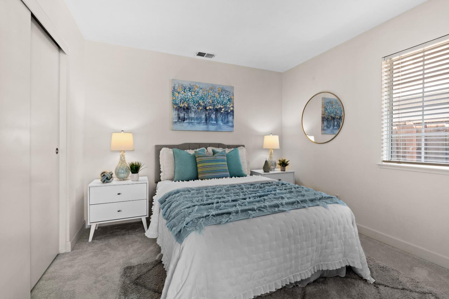 258 Trenton Circle Pleasanton, CA 94566 - Photo 7 of 10 a bedroom with a bed and a window