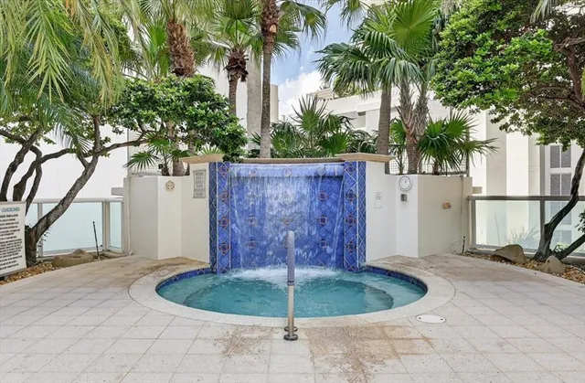 a view of a table and chairs in the patio