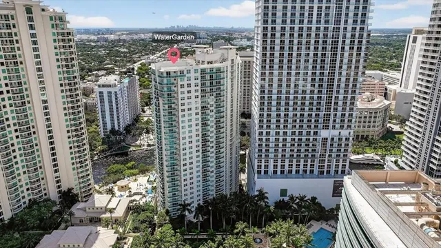 a view of a house with a garden