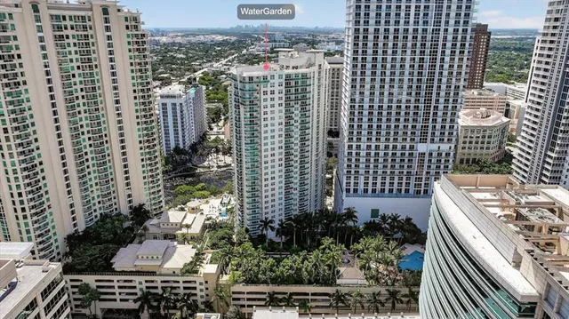 a view of a multi story building