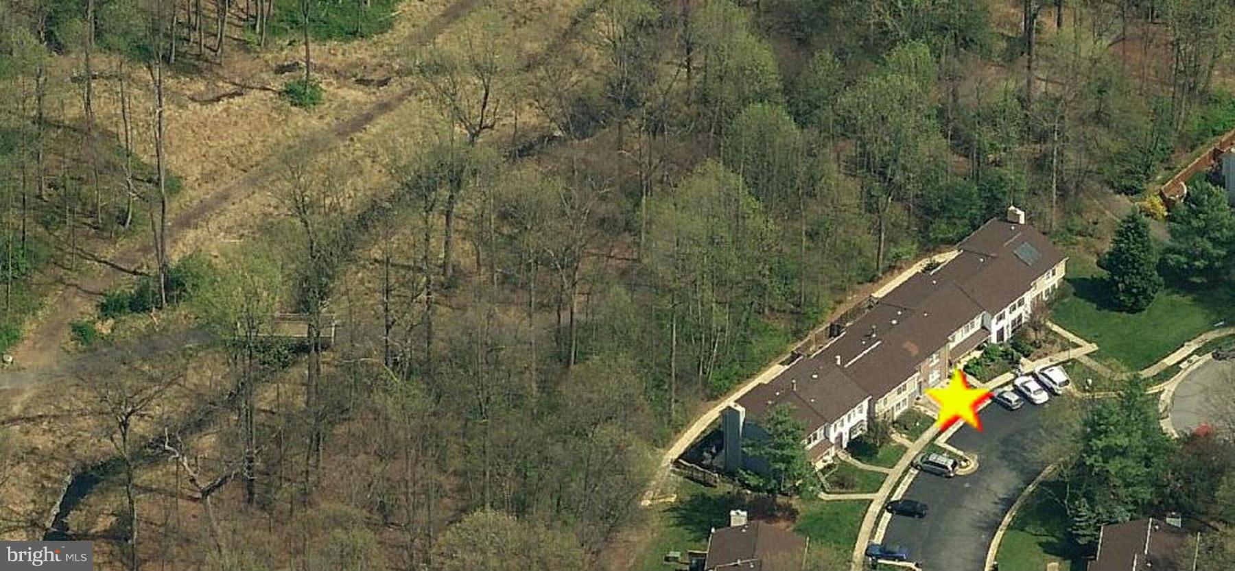 Aerial View of parkland backdrop