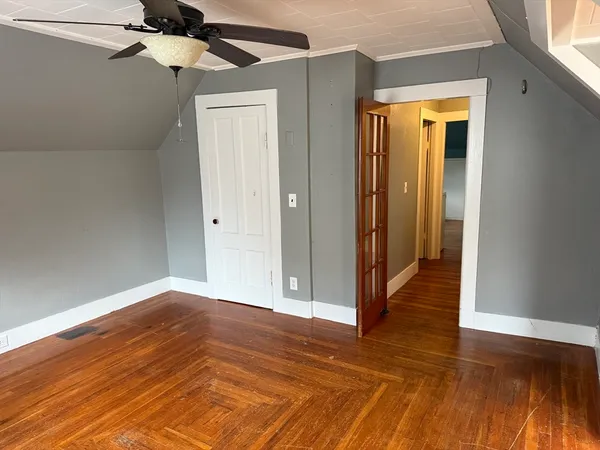 wooden floor in an empty room