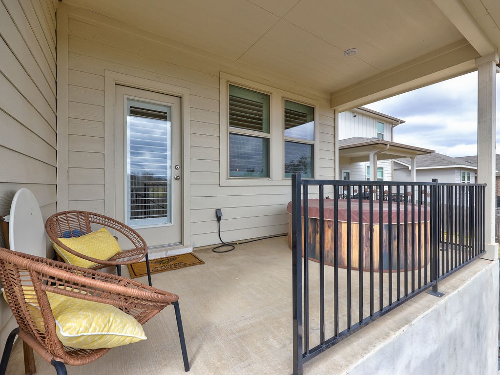 325 Serpens Street Georgetown, TX 78628 - Photo 26 of 40 Covered back patio (hot tub has been removed)