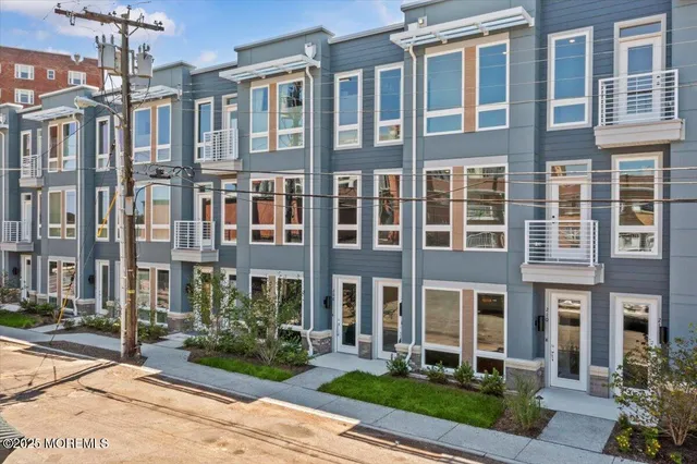 a front view of a building