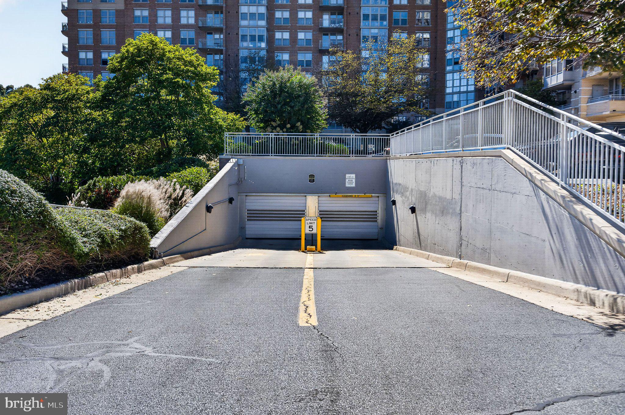 Entrance to garage