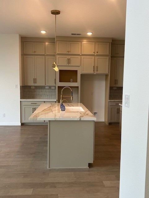 4418 Heather Xing Road Fulshear, TX 77441 - Photo 6 of 22 Stacked cabinets provide storage and beauty with an exquisite porcelain countertop.