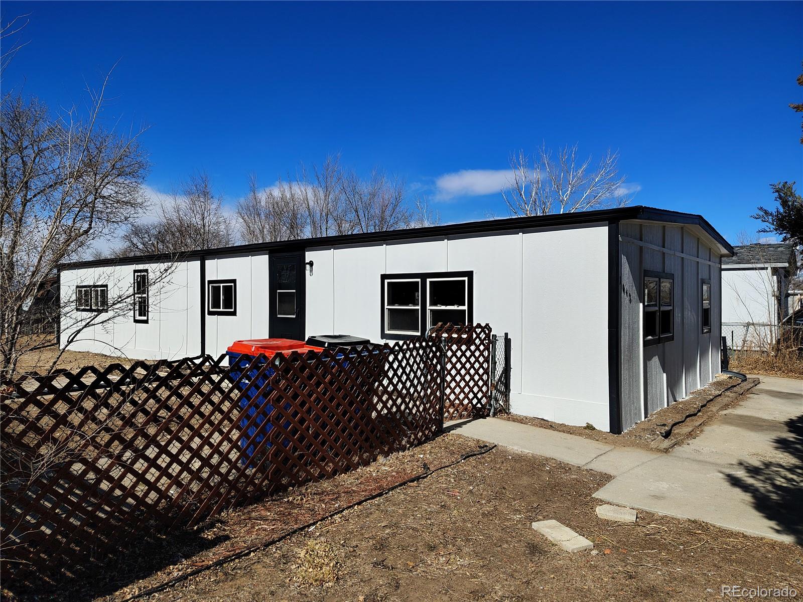 a front view of a house