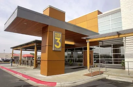 a outdoor space view with a sitting space