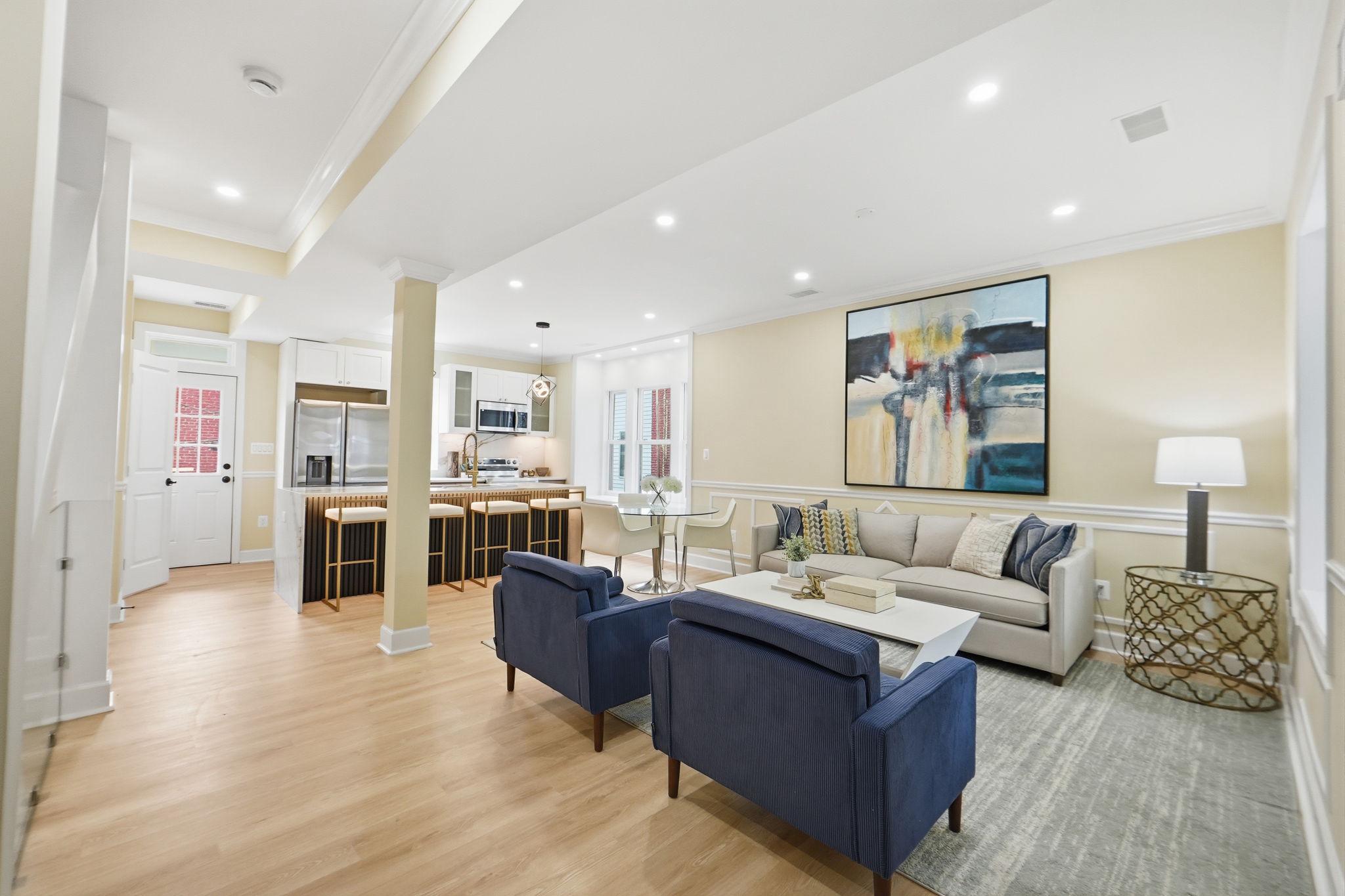 518 Columbia Road Northwest Washington, DC 20001 - Photo 5 of 35 Bright and airy modern living space.
