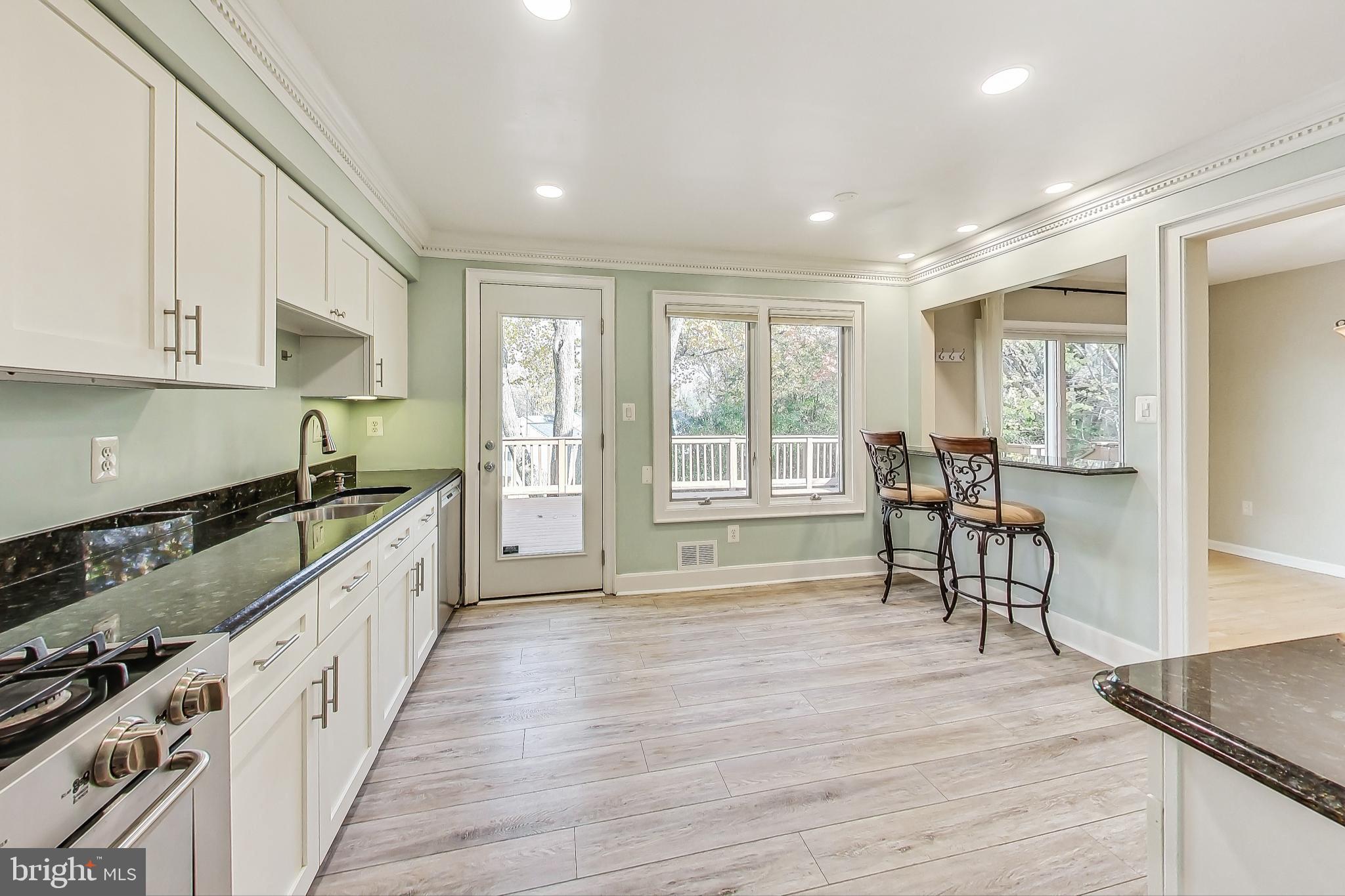 19404 Rena Court Brookeville, MD 20833 - Photo 8 of 44 Large Kitchen with Door to Deck