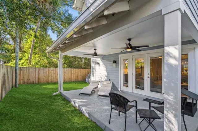 a bathroom with a sink vanity and a mirror