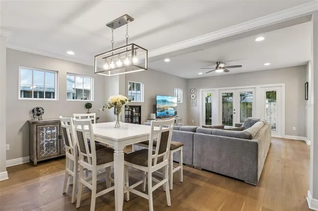 a view of a city with tall buildings