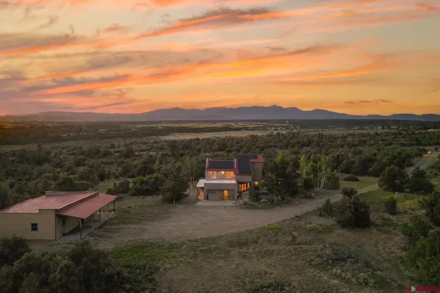 a view of a terrace with a garden