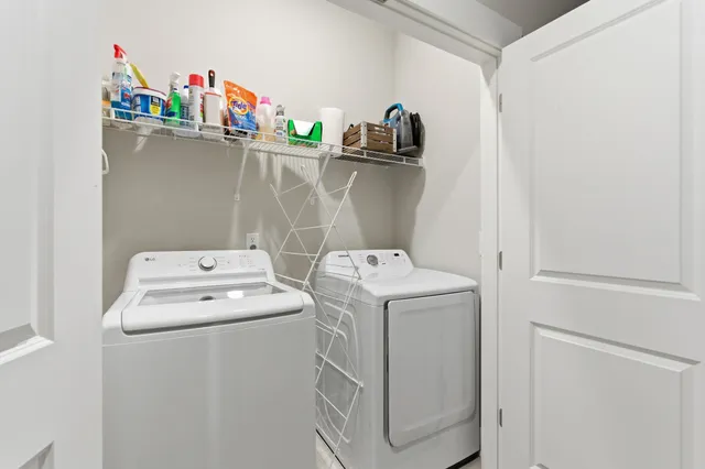 a roof deck with couch