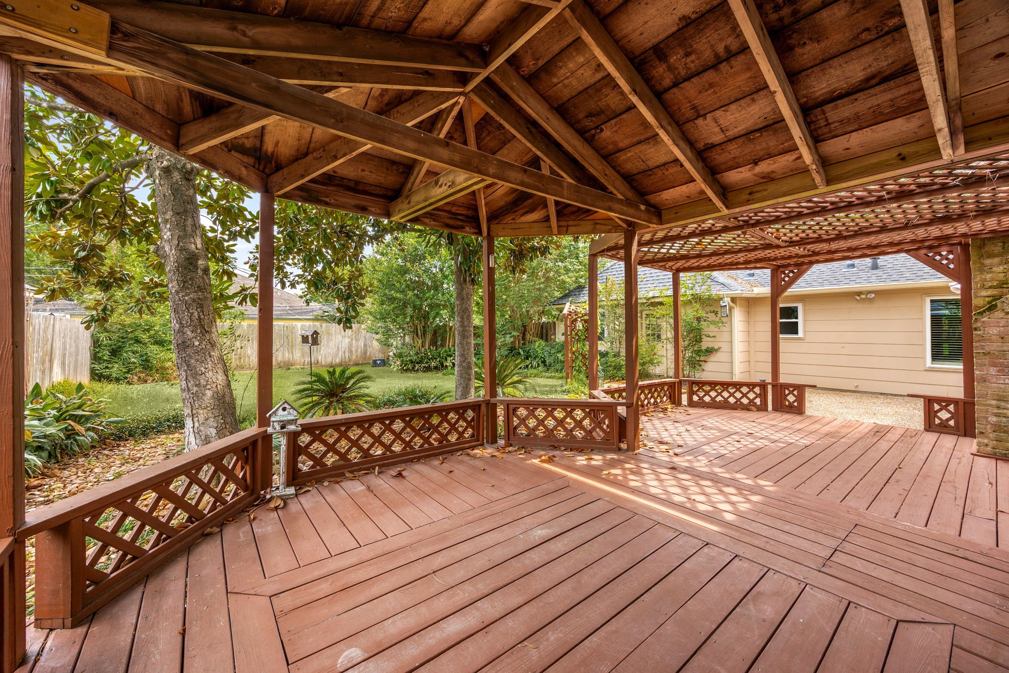 6623 Ampton Drive Spring, TX 77379 - Photo 35 of 45 Quality build in this deck and covered patio.