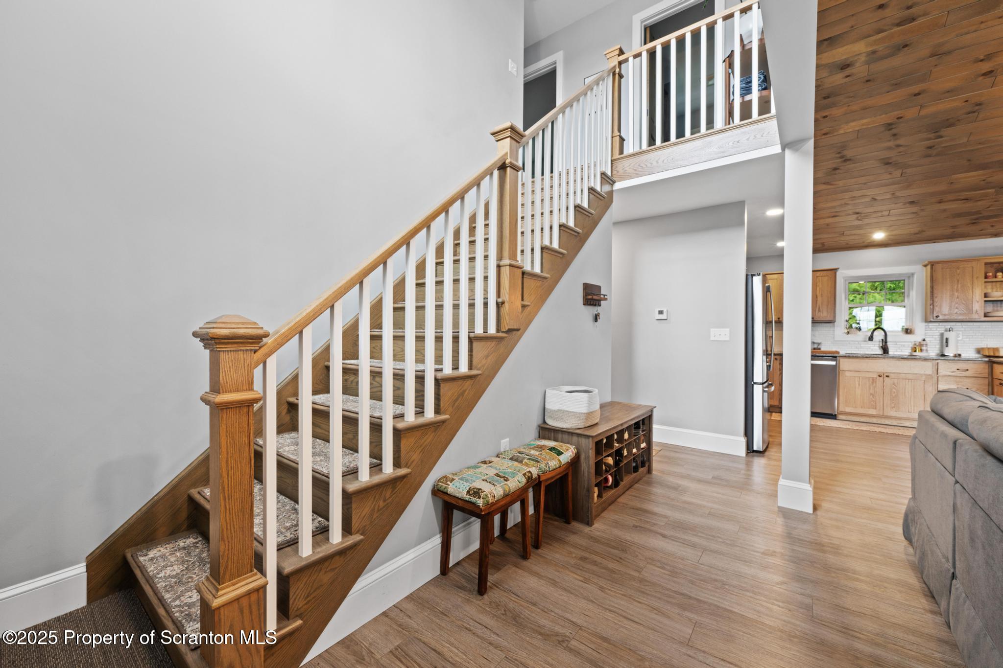 300 Gumbletown Road Paupack, PA 18451 - Photo 3 of 46 a view of entryway and hall with wooden floor